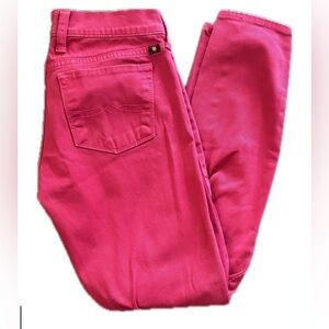 Lucky Brand Charlie Capri Skinny Jeans | Hot Pink | Size 00x24